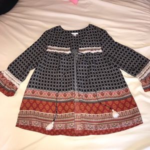Cute 3/4 length top
